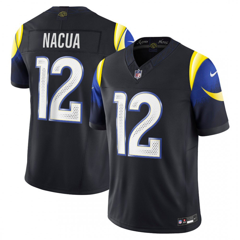 Puka Nacua Midnight Blue Los Angeles Rams 2025 Rivalries Collection Limited Jersey-GridironStore